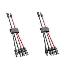 2 to 4 Y Branch Solar Connector with UV Resistant Material for Long Lasting Use