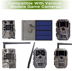 Solar Charger Continuously power solar panel for cameras with 5V 0.8W Micro USB