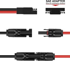 Waterproof Solar Panel DC Power Battery Charger Cable