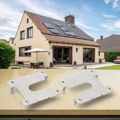 Solar Energy Grounding Lug Silver Solar Panels Stainless Steel 20pcs Earth Plate