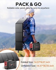 Portable Solar Generator 200W with 40W Panel – Power Your Adventure & Emergency