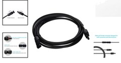 15 Feet Weatherproof Male-Female Solar Extension Cable, 10AWG for Off-Grid Use