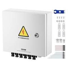 Durable Solar Combiner Box for Off/On Grid Use – 6 Strings & Lightning Arrestor
