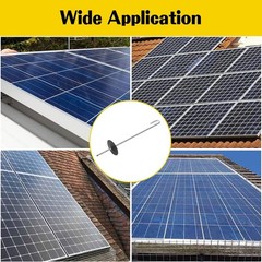 Solar Panel Bird Guard Fastener, 50 Sets Critter Guard Clips for Attaching Wi…