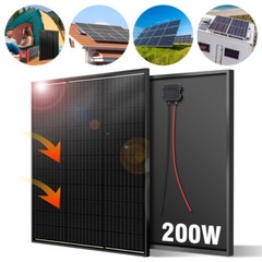 120W 200W Watt Mono Solar Panel 12V Battery Charger Home Boat RV Off Grid Power