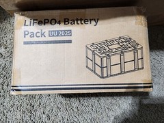 LiFePO4 Rechargeable 12V 25Ah Lithium Battery with Solar Charging input.