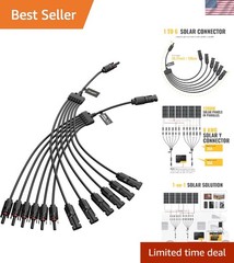 Solar Y Connectors 1 to 6 Parallel Connectors Extra Long, 1 Pair | Solar Pane…