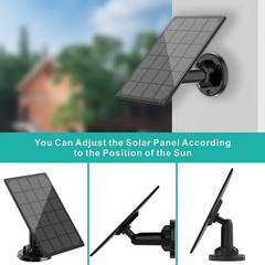 10W 5V Solar Battery Charger For Security Camera Portable Solar Power Panel