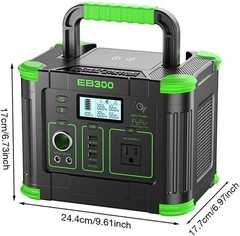 288Wh Lithium Battery Power Station with 600W Peak – Fast Charging & Solar Ready