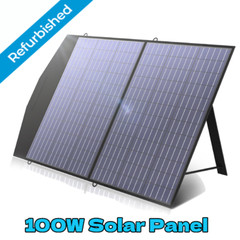 ALLPOWERS 100W Foldable Solar Panel Kit Outdoor Camp Power Station Refurbished