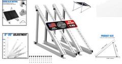 Adjustable 45-Inch Solar Panel Mounting Bracket Kit for Roof, RV & Off-Grid Use