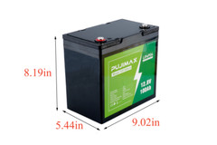 100AH 12V Lithium Battery LiFePO4 Deep Cycle for Solar Panel RV Off-grid Marine