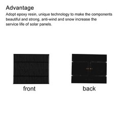 Mini Solar Cell Panel 10V 300mA 3W 150mm x 125mm 1pc