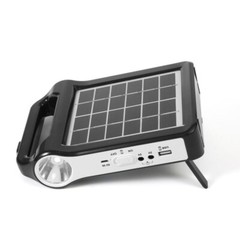 6V 3000 mah Rechargeable Solar Panel Power Generator USB Charger With Lamp