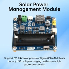 6V~24V Solar Panel Power Management Module Support MPPT 850mAh Li-ion Battery
