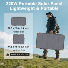 200w Portable Solar Panel Bifacial for Anker SOLIX C1000 2000 Gen 2 PowerStation