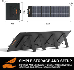 Solar Panels 200W Monocrystalline Portable Folding Solar Charger for Solar Gener