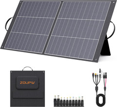 100W Portable Solar Panel N-Type 16BB,25% Efffciency Ultralight 7.98Lbs Foldable