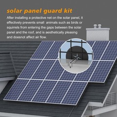 Comfality Solar Panel Bird Guard Black PVC1/2 inch 6in * 100FT Anti Bird roll…