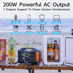 Flashfish E200 Portable Power Station 200W 151Wh 110V Pure Sine Wave Output M0D2