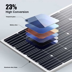 400W 12V Solar Panel Kit Monocrystalline PV Panel for RV House Off-Grid System