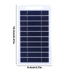 2W 5V Solar Charging Panel USB Battery Charger Small Power Station Waterproof#