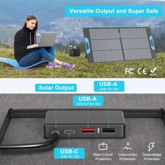 400W Portable solar panel 110W 11ft solar cable XT60 for ECOFLOW Power Station