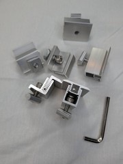 Solar Rail kit to mount 5 panels w/ clamps & L brackets and with 7.3 ft rails
