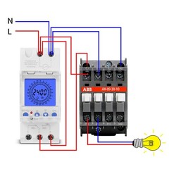 Intelligent Timer Switch 16A 24 Hours Programmable with Backlight LCD Display