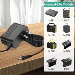 Replacement for Solar Portable Generator Charger, 19V Power Adapter Compatible