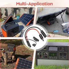 1ft 10AWG Solar Panel Connector Cable, SAE to MC-4 Male Female Adapter PV Ext…