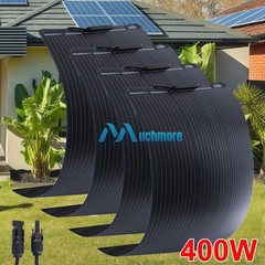 400W Portable Flexible Solar Panel 18V Mono for RV Home Roof Camp Boat Off-grid