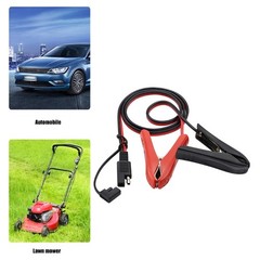 Heavy Duty SAE to Alligator Clip Quick Disconnect Adapters Power Cable 100cm
