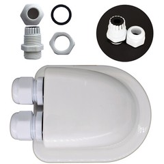 Double Wire Cable Entry Gland Boat RV Caravan Roof Solar Panel Junction Box US