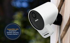 Solar Panel for Outdoor Security Camera,White