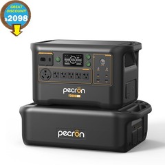 3600W PECRON F3000LFP Portable Power Station 5120Wh LiFePO4 Battery Home Backup