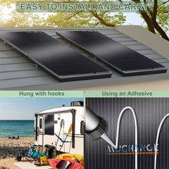 2000W Inverter & 200W Flexible Mono Solar Panel Outdoor Portable For Boat Home