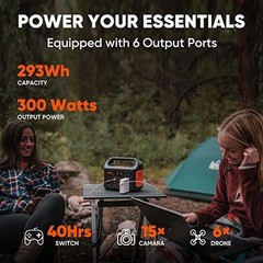 Portable Power Station 293Wh Lithium Battery Solar Generator Camping Travel New