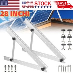 Solar Panel RV Tilt Mount Brackets Kit System Roof Flat Surface Adjustable Frame