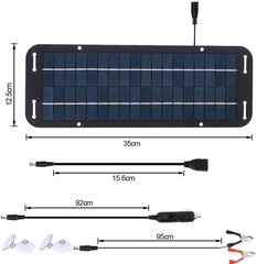 New 30W 12V Solar Trickle Battery Charger Kit For Car Boat RV Battery Maintainer