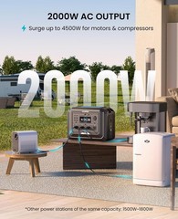 Mega 1 Portable Power Station 2000W Surge 4500W 1024Wh LiFePO4 Battery Generator