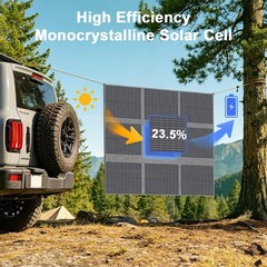 MHPOWOS Foldable Solar Panel 400W 200W 100W for Ecoflow Delta 2 Delta Pro