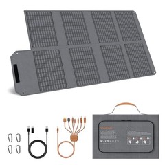 80W Foldable Solar Panel, Portable Solar Charger with 4 Ports 80W Solar Panel
