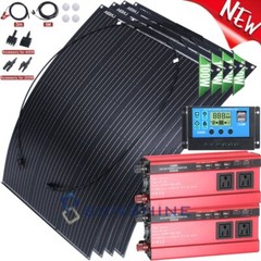 4000W Complete Solar Power Generator 400W Solar Panel Kit Home 110V Grid System