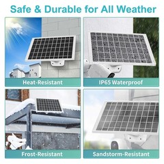 3 Pack Solar Panel Camera Charger Fit for SimpliSafe Outdoor Camera & Outdoor Se
