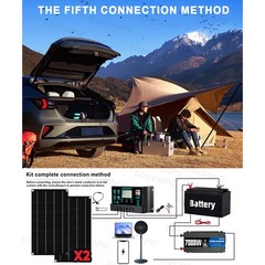 7000W Solar Power Kit | Inverter, 2 Solar Panels, 100A Controller with Display