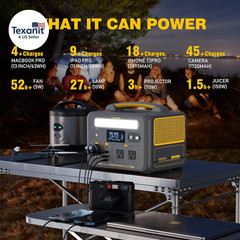 Jump 600X Portable Power Station 600W, 299Wh Solar Generator Lifepo4 Battery Pow