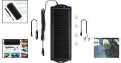 Car Battery Trickle Charger & Maintainer, 12V Solar Panel with Cigarette Plug
