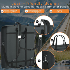 Durable Waterproof Solar Panel Storage Bag for Jackery Solarsaga 100W/200W