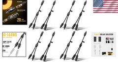 Waterproof Solar Panel Connectors – 4 Pairs